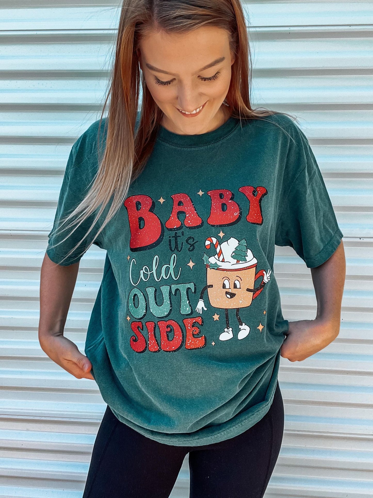 "Baby it's Cold Outside" Christmas T-Shirt Comfort Color's