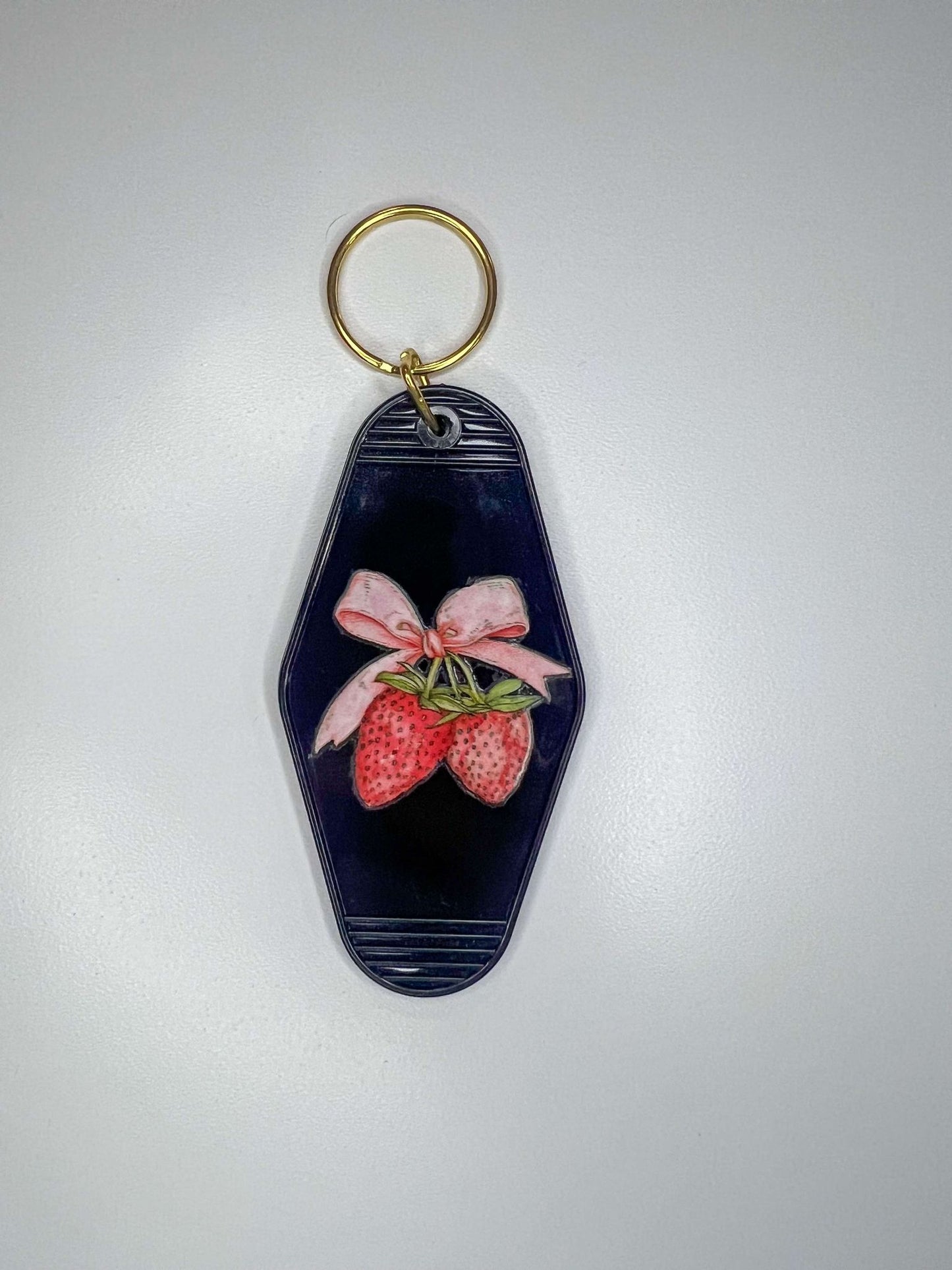 "Strawberry Bow" Key Chain