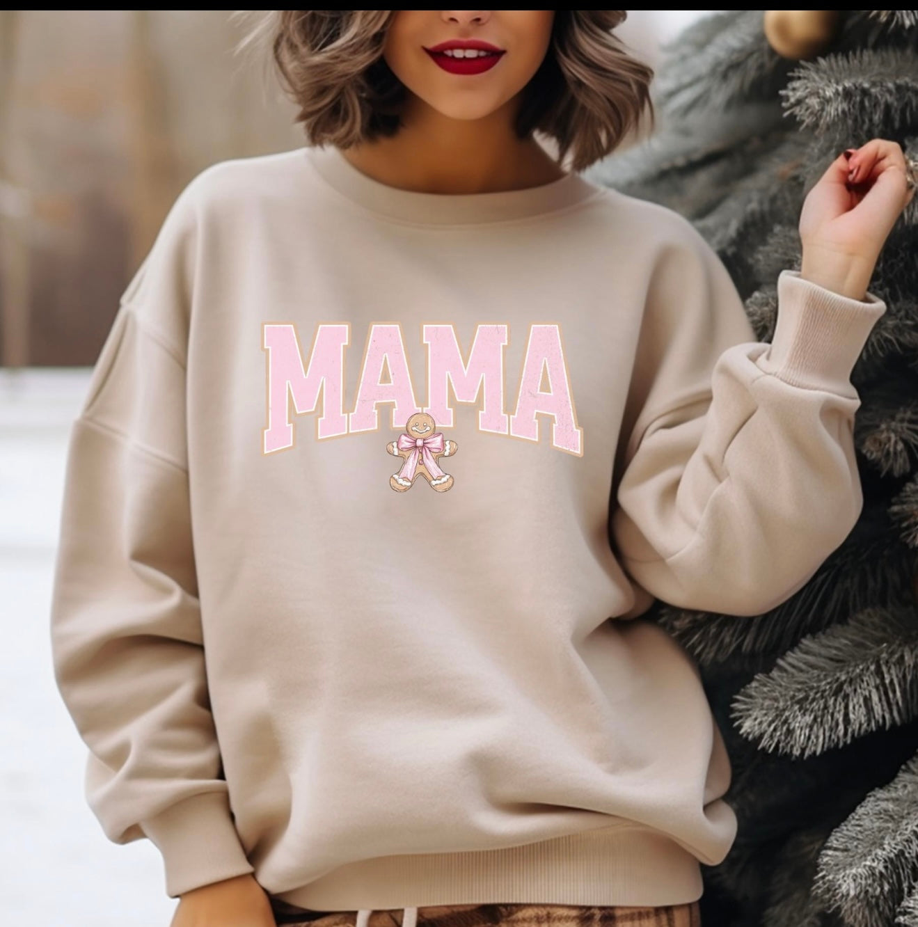 “MAMA Gingerbread man” Crewneck