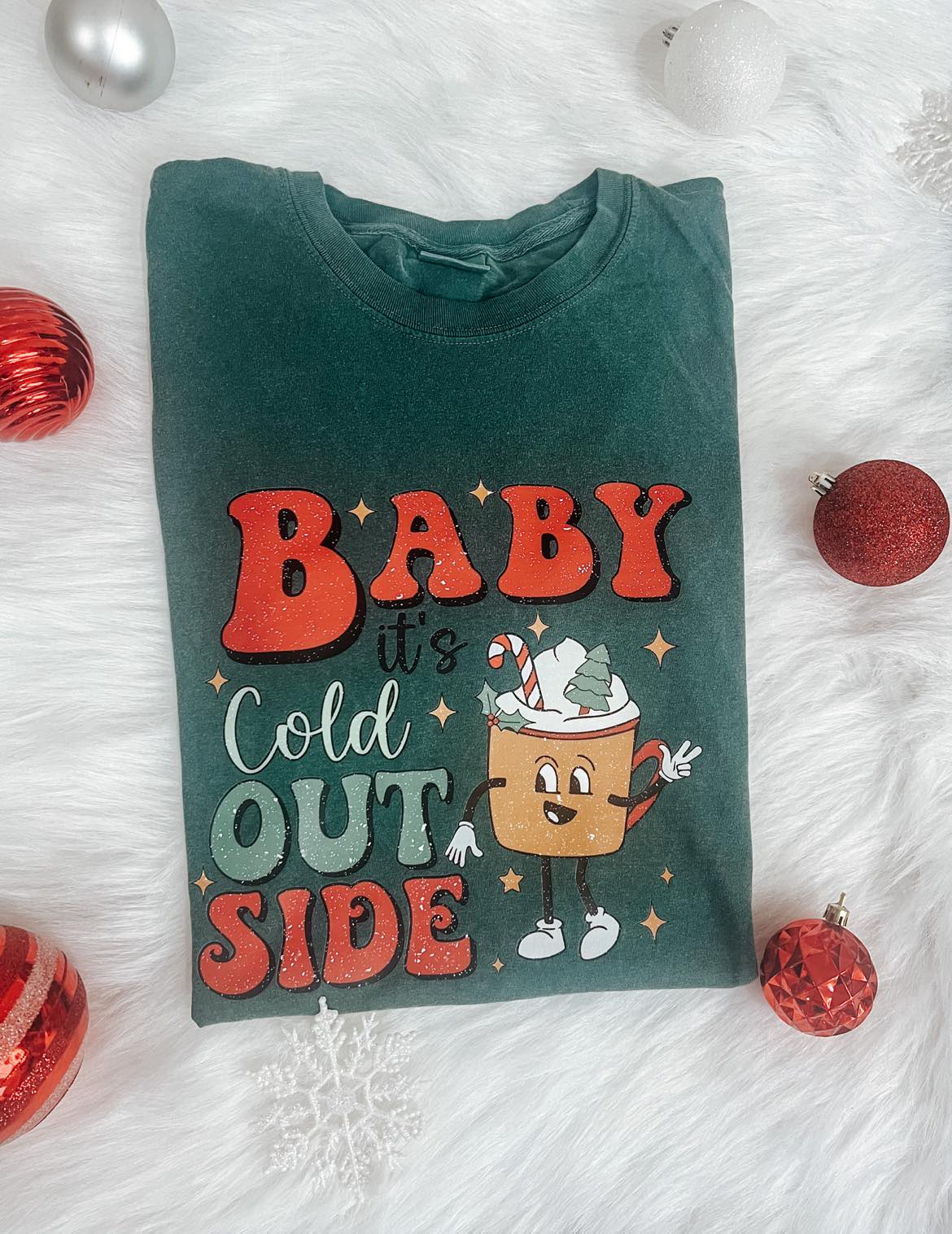 "Baby it's Cold Outside"  Christmas T-Shirt Comfort Color's