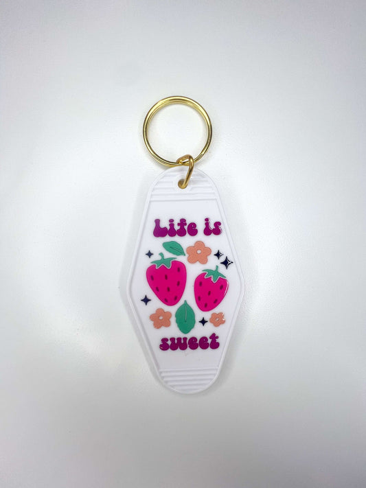 "Life Is Sweet" Key Chain