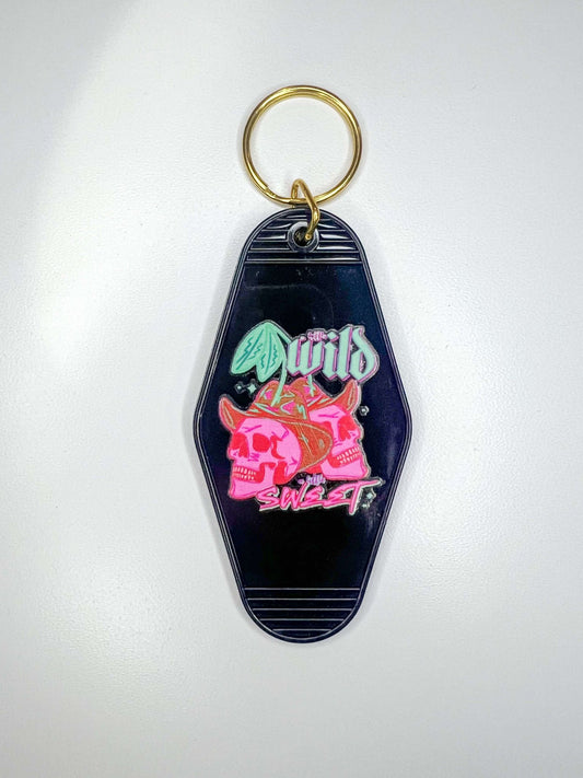 "A Little Wild A Little Sweet" Key Chain