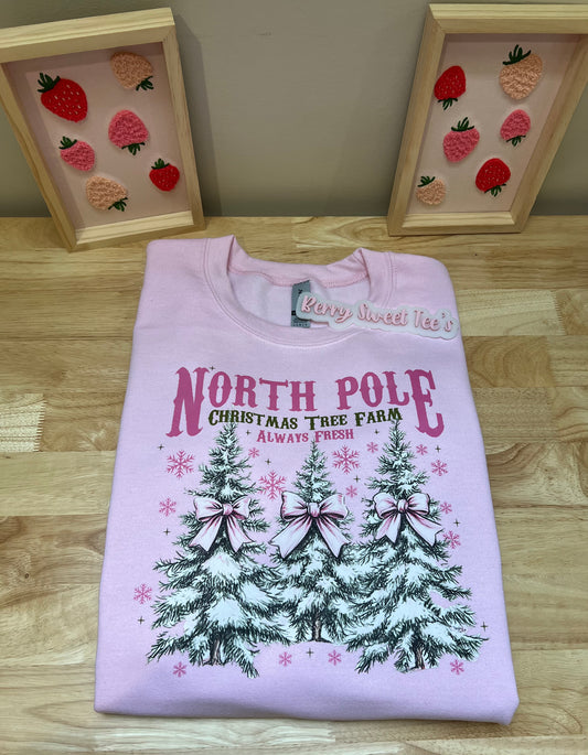 “North Pole Christmas Tree” CREWNECK  pre order