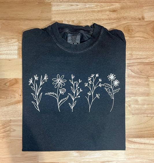 “White Flower’s”  Comfort Color T-Shirt