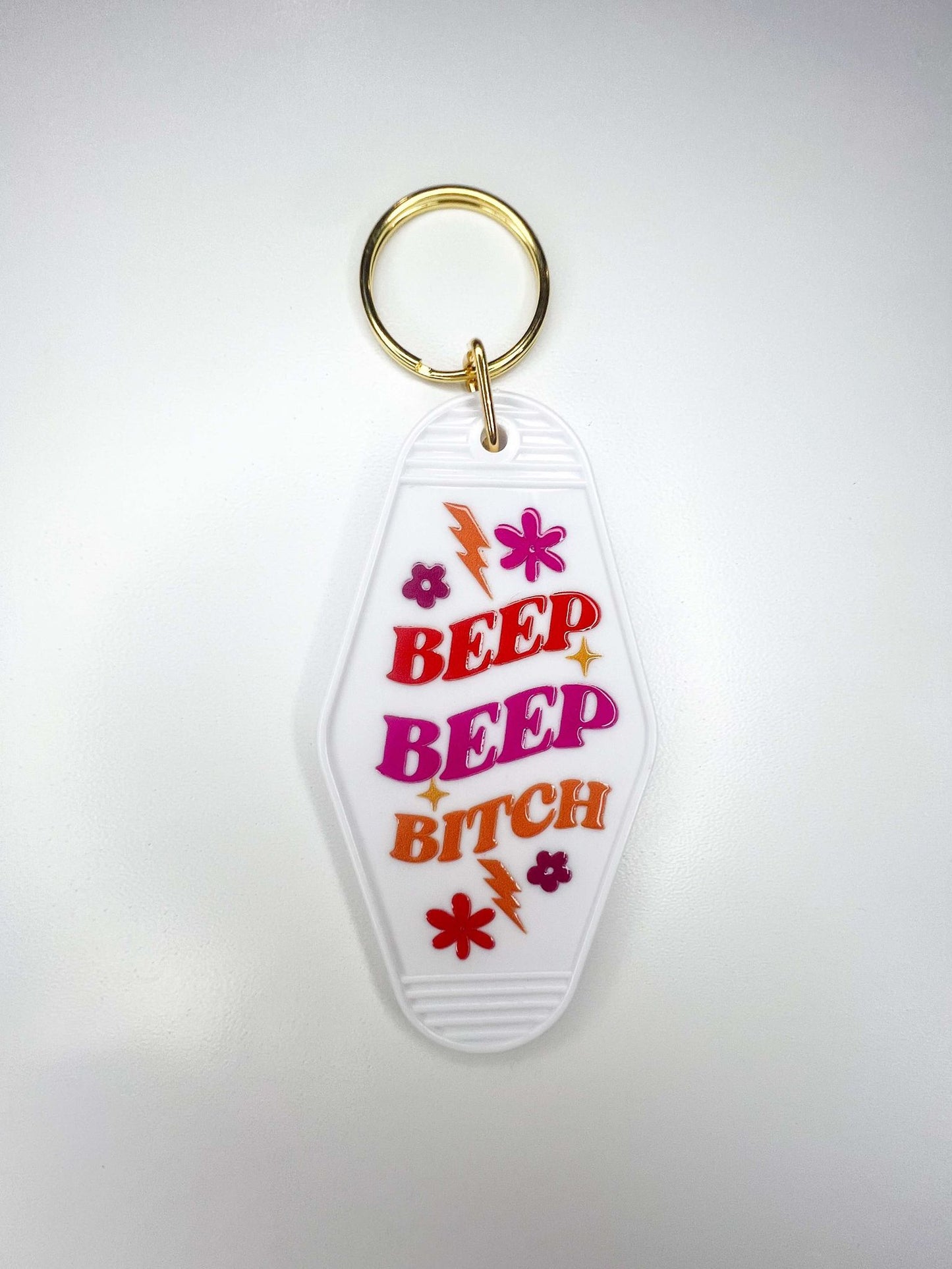 "BEEP BEEP BITCH" Key Chain